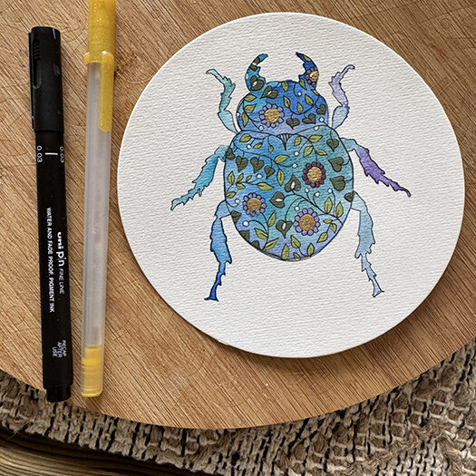 Scarab Beetle - Wild Within Art