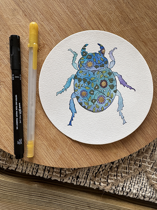 Scarab Beetle - Wild Within Art
