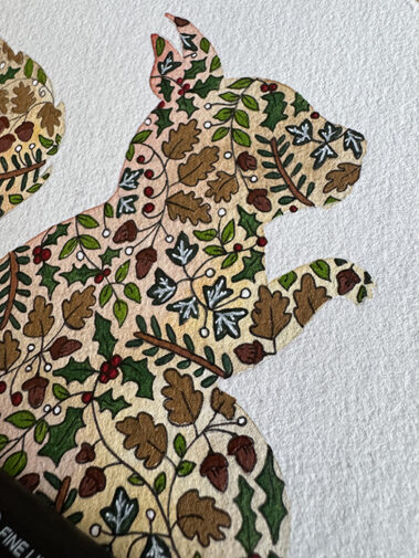 Red Squirrel Art Details